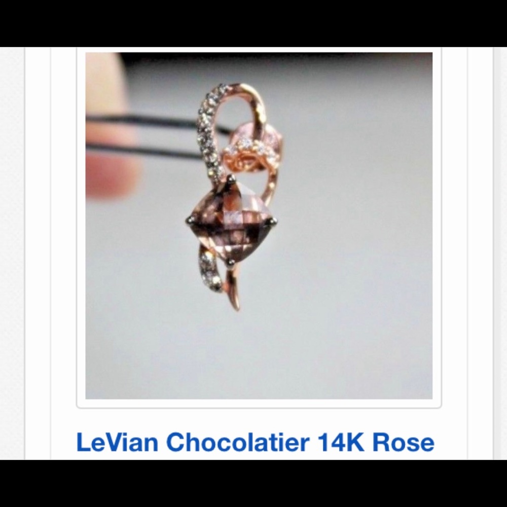 💕S  0  L  D💕Do not buy💕 LeVian Chocolatier 14 k Rose Gold with  Diamonds